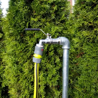 Słupek ogrodowy techniczny z kranem 1/2 cala - AQUABIN